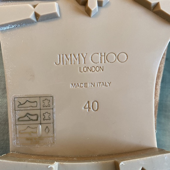 Jimmy Choo Deanna Shearling-Lined Suede Loafers Size EU 40/ US 9 - Picture 8 of 11